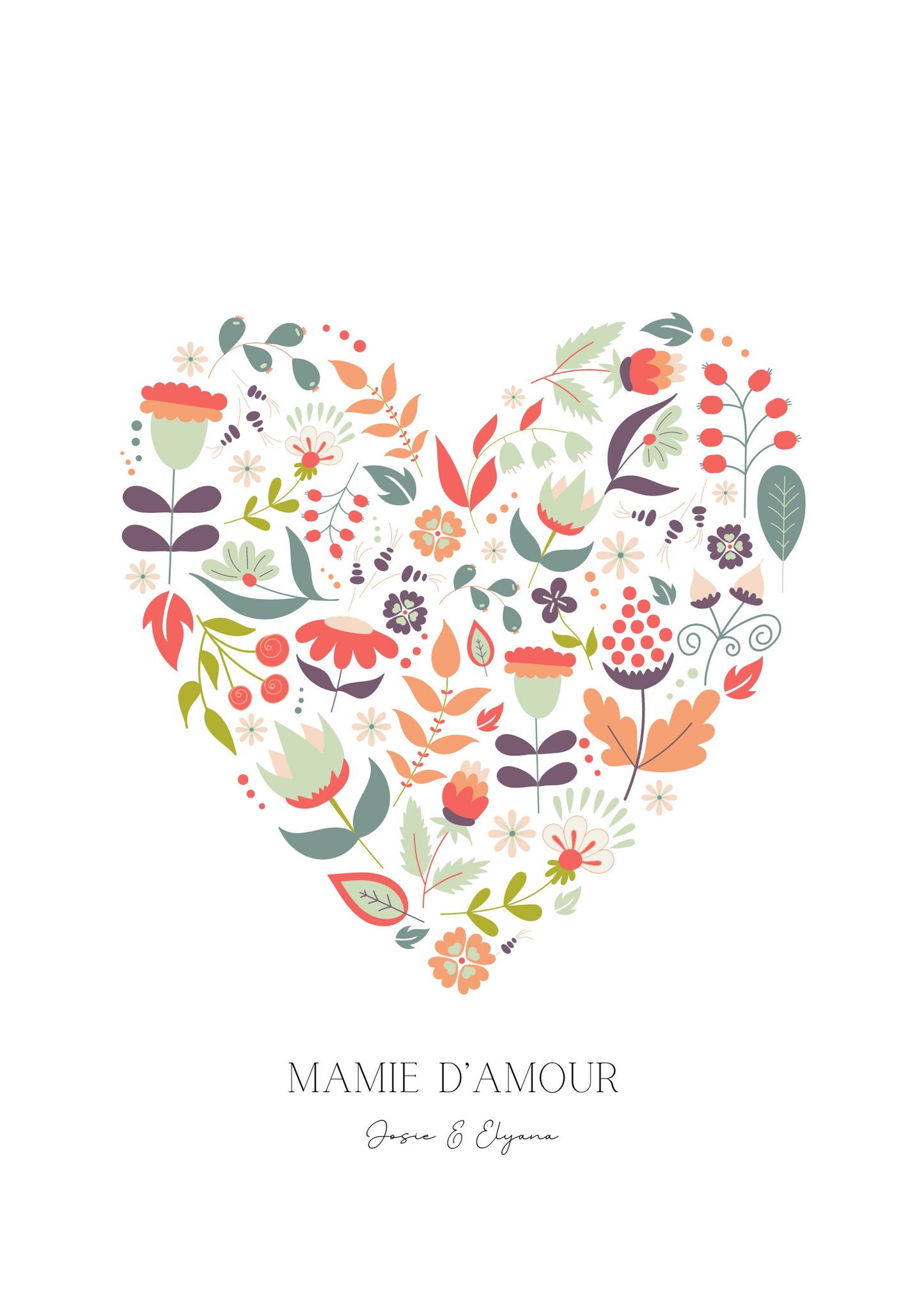 Affiche « mamie d’amour »