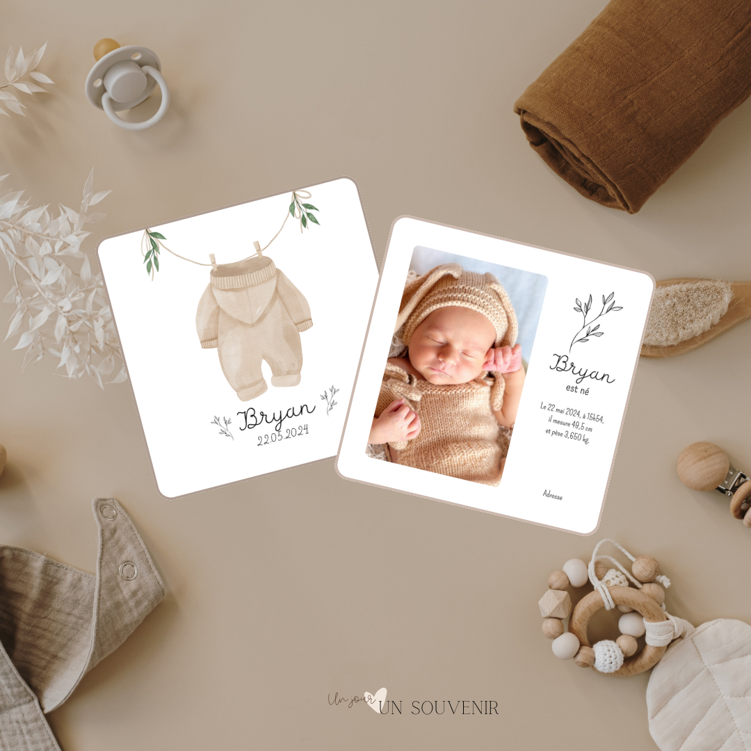 Faire part « Mon petit garçon »