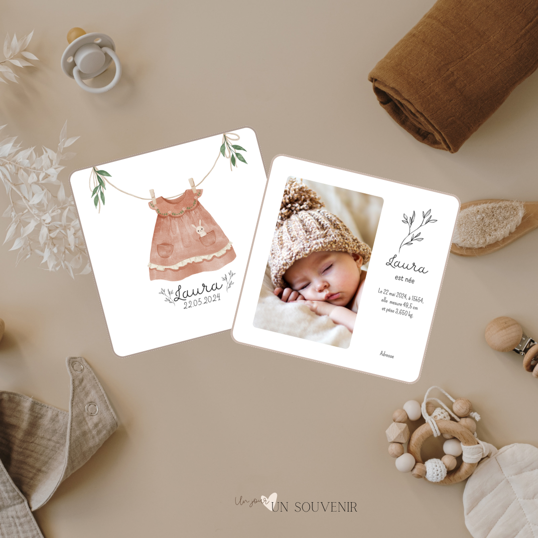 Faire part « Ma jolie petite fille »