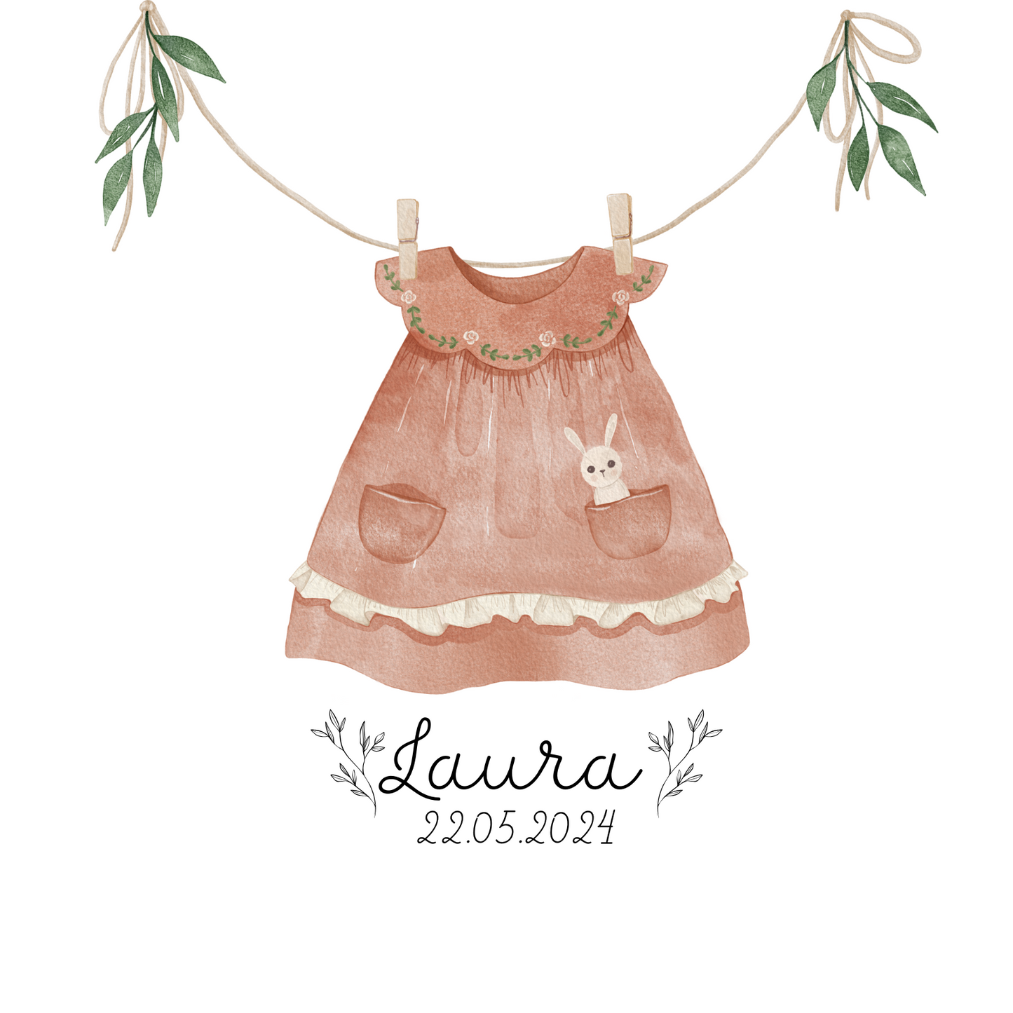 Faire part « Ma jolie petite fille »