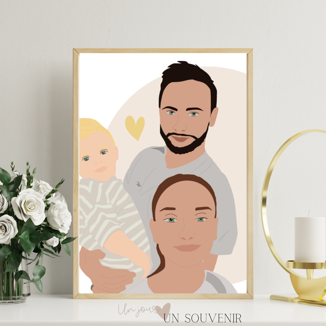 Illustration minimaliste / détaillée / un trait