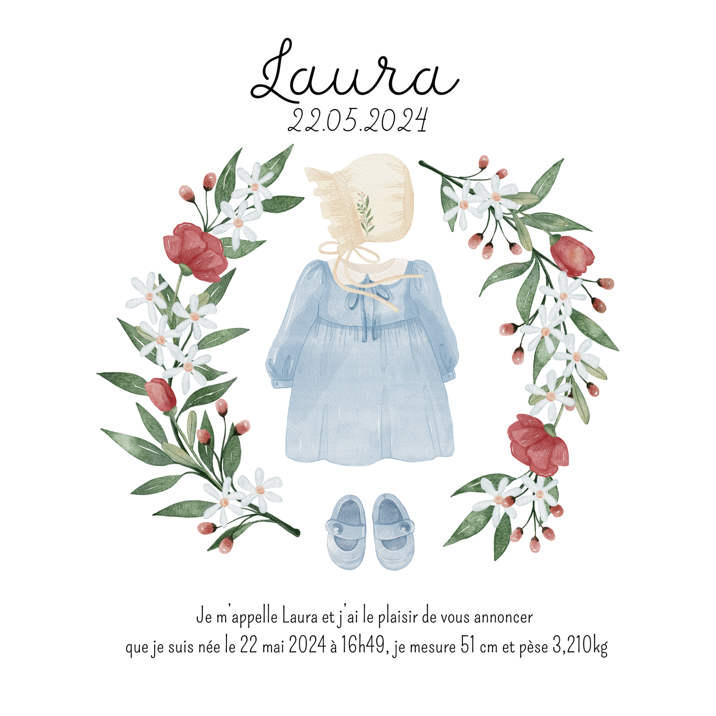 Faire part « Laura »