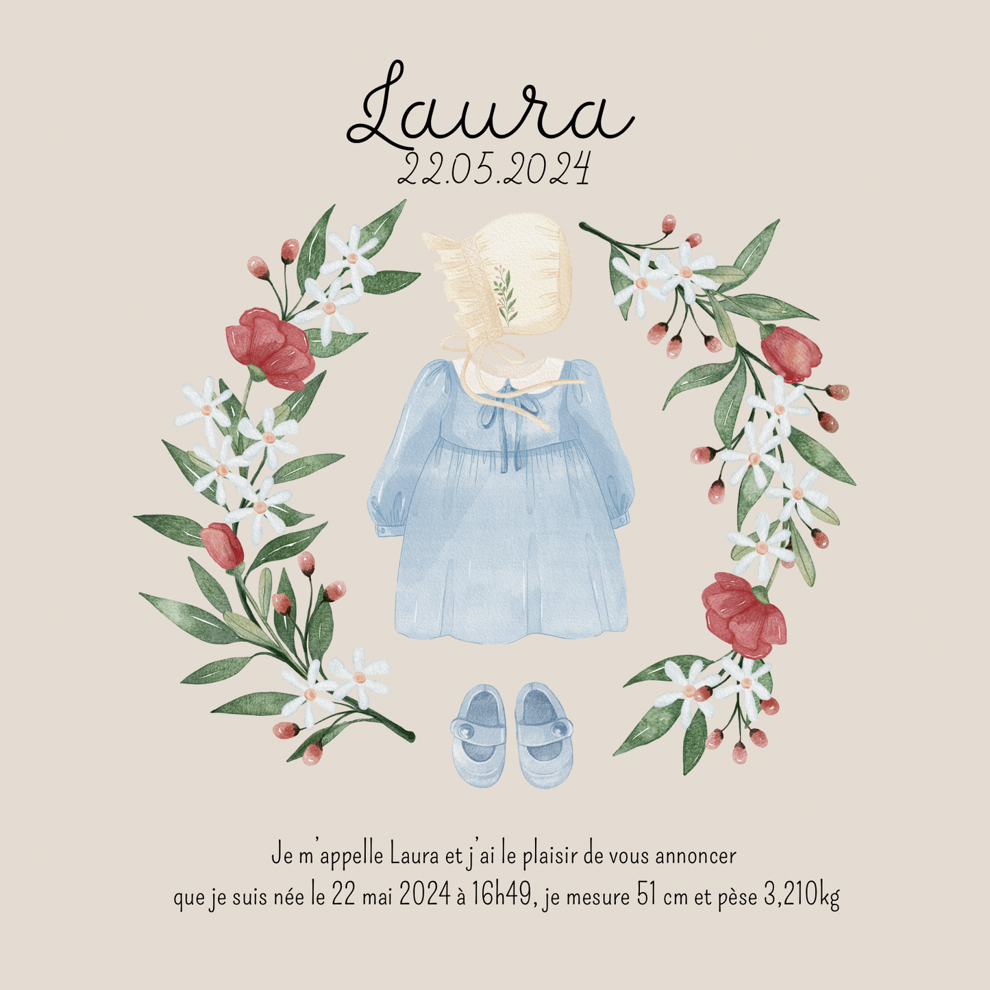 Faire part « Laura »