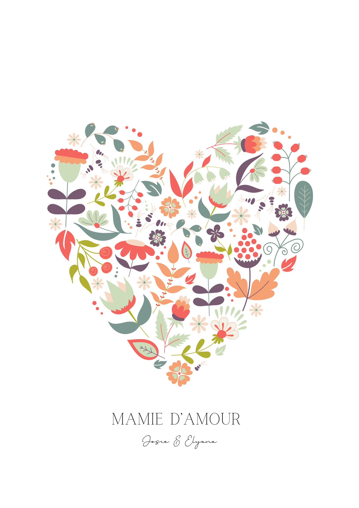 Affiche « mamie d’amour »